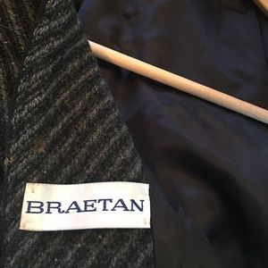 Vintage Assymetrical  Double Breasted  Wool Jacket